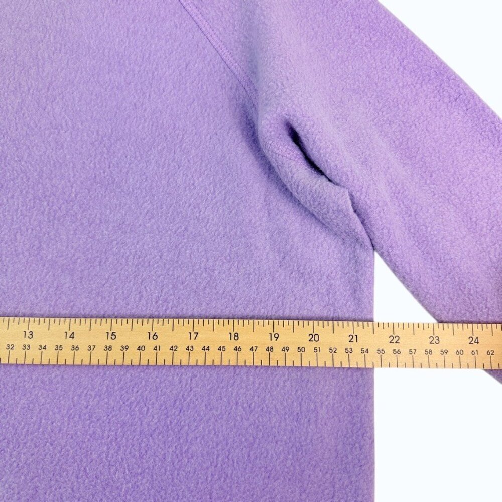 Purple Fleece Sweatshirt Women M Crewneck Cozy Soft Athleisure Pullover - Picture 5 of 10